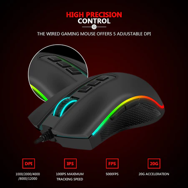 Redragon COBRA M711-FPS Flawless sensor | Gaming Mouse