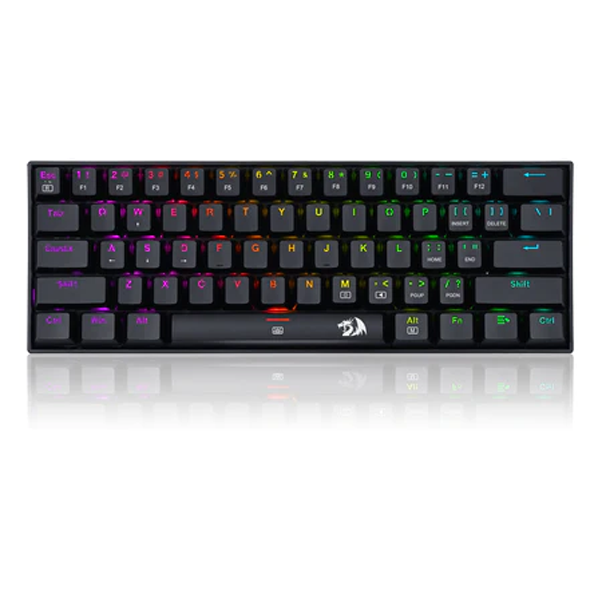 Redragon K630RGB Gaming Mechanical Keyboard 61 Keys Compact Mechanical Keyboard, Pro Driver Support|REDRAGON