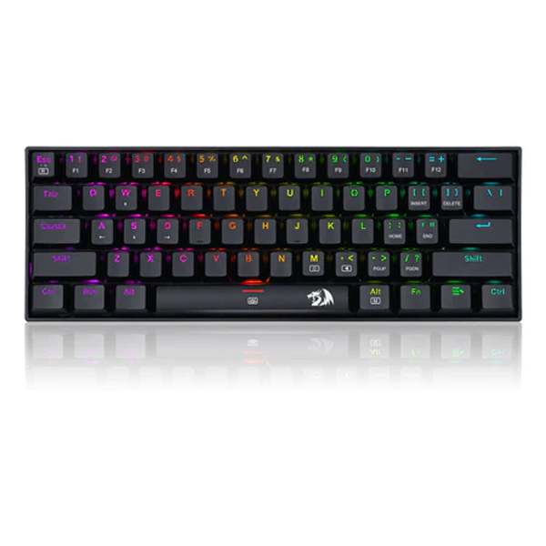 Redragon K630RGB Gaming Mechanical Keyboard 61 Keys Compact Mechanical Keyboard, Pro Driver Support | Gaming Keyboard