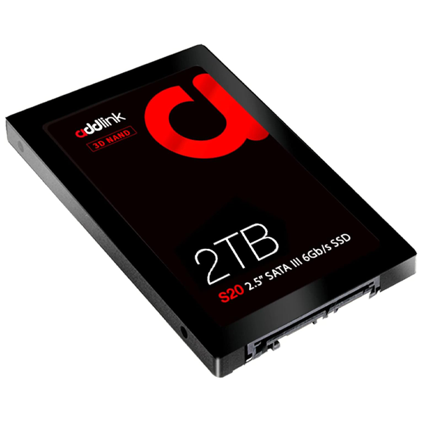 Addlink S20 2TB PS4 Compatible SATA III 2.5" Inch Extreme Quality Internal SSD 550MB/s Maximum Speed, Perfect HDD Replacement/Upgrade for Laptops, PCs & Sony PS4 | أس أس دي