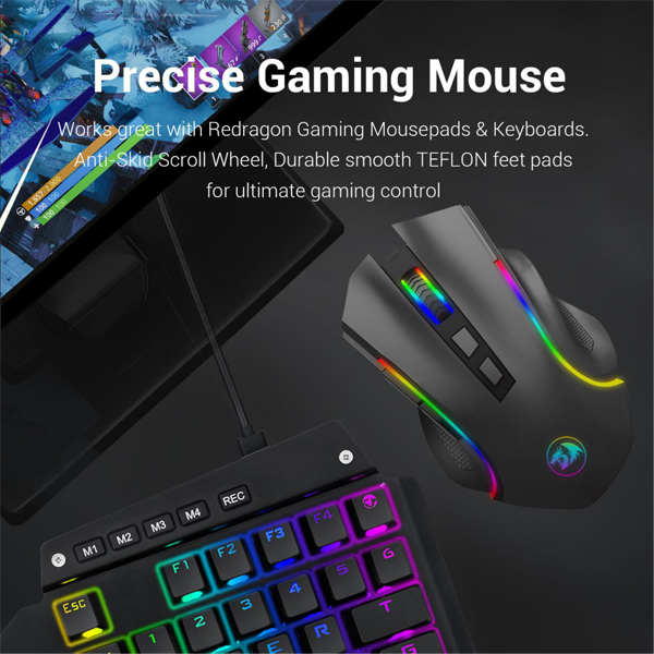 REDRAGON M602 WIRELESS GAMING MOUSE RGB BACKLIT | Gaming Mouse