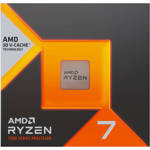 AMD Ryzen 7 7800X3D AM5 Desktop Processor with AMD Radeon Graphics, 8 Cores & 16 Threads, 5 GHz Max Boost Clock, 8MB L2 & 96MB L3 Cache, DDR5 Memory & 128GB Max Capacity | 100-100000910WOF | AMD