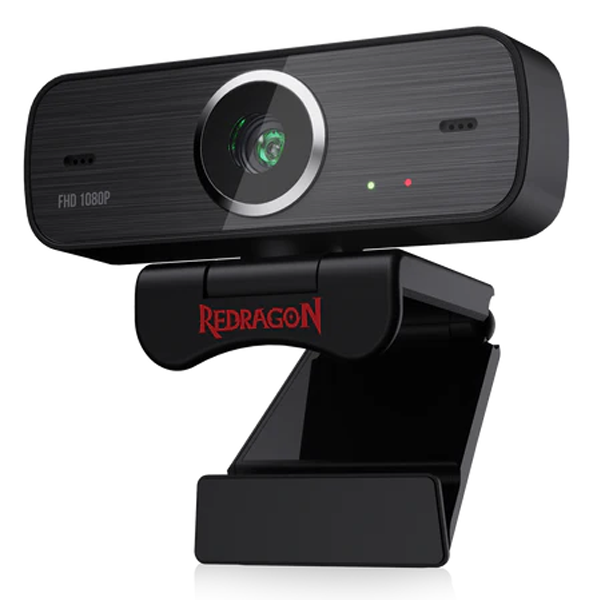 Redragon GW800 1080P Webcam with Built-in Dual Microphone 360-Degree Rotation - 2.0 USB Skype Computer Web Camera|Redragon