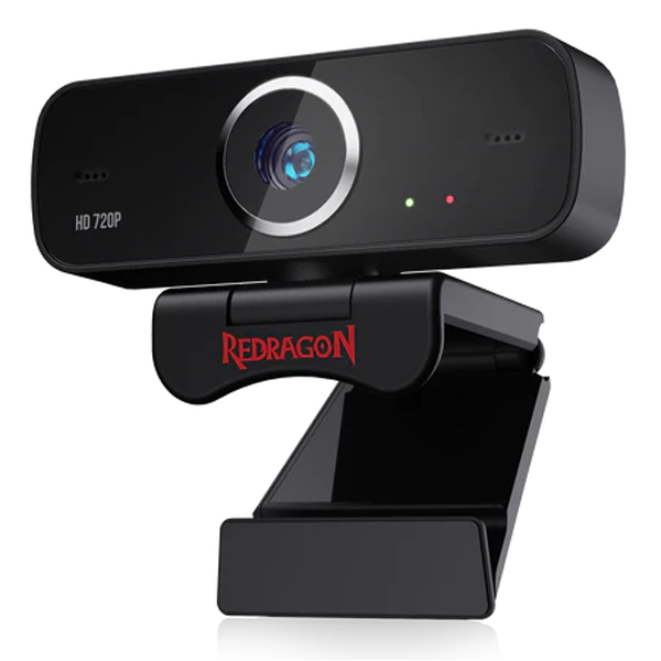 Redragon GW600 720P Webcam with Built-in Dual Microphone 360-Degree Rotation|Redragon