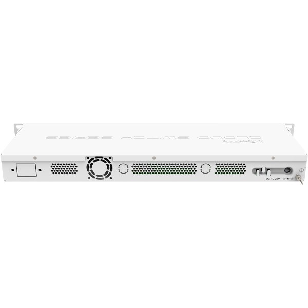 Mikrotik Cloud Router Switch 326-24G-2S+RM: 24-port Gigabit switch, 2 SFP+ cages, 1U rackmount, Dual boot (RouterOS/SwitchOS) | MikroTik