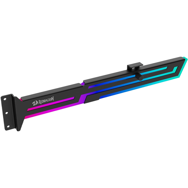 Redragon GCP03 Graphics Card Holder, Dynamic Lighting Effects, 5V 3PIN connector, Black | RD-GCP03 | ACCESSORIES