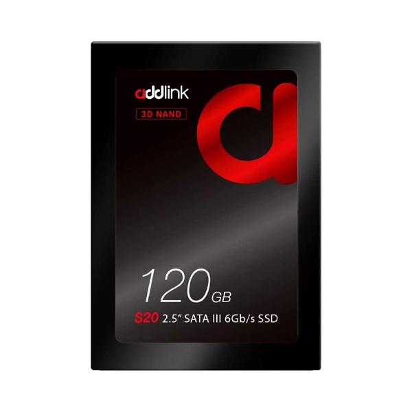 Addlink S20 3D Nand SSD 120GB Sata III 6Gb/s 2.5-inch/7mm Internal Solid State Drive with Read 510MB/s Write 400MB/s - 3D NAND 120GB | أس أس دي