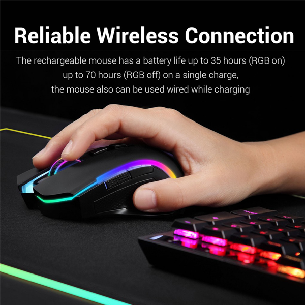 REDRAGON M602 WIRELESS GAMING MOUSE RGB BACKLIT | Gaming Mouse