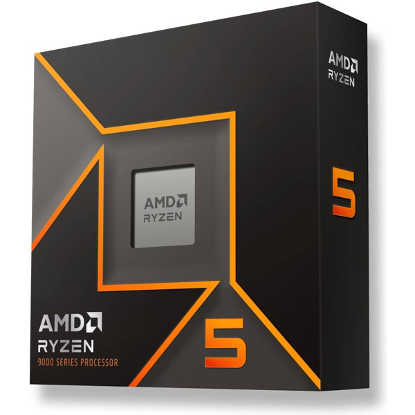 AMD Ryzen 5 9600X AM5 CPU Processor, 6 Cores & 12 Threads, 5.4 GHz Max Boost Clock, 6MB L2 & 32MB L3 Cache, AMD Radeon Graphics|Gaming Component