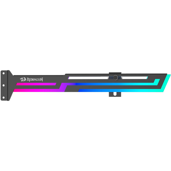 Redragon GCP03 Graphics Card Holder, Dynamic Lighting Effects, 5V 3PIN connector, Black | RD-GCP03|ACCESSORIES