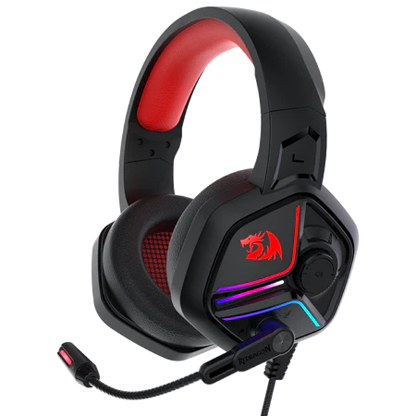 Redragon H230 Ajax RGB Wired Gaming Headset, Dynamic RGB Backlight|REDRAGON
